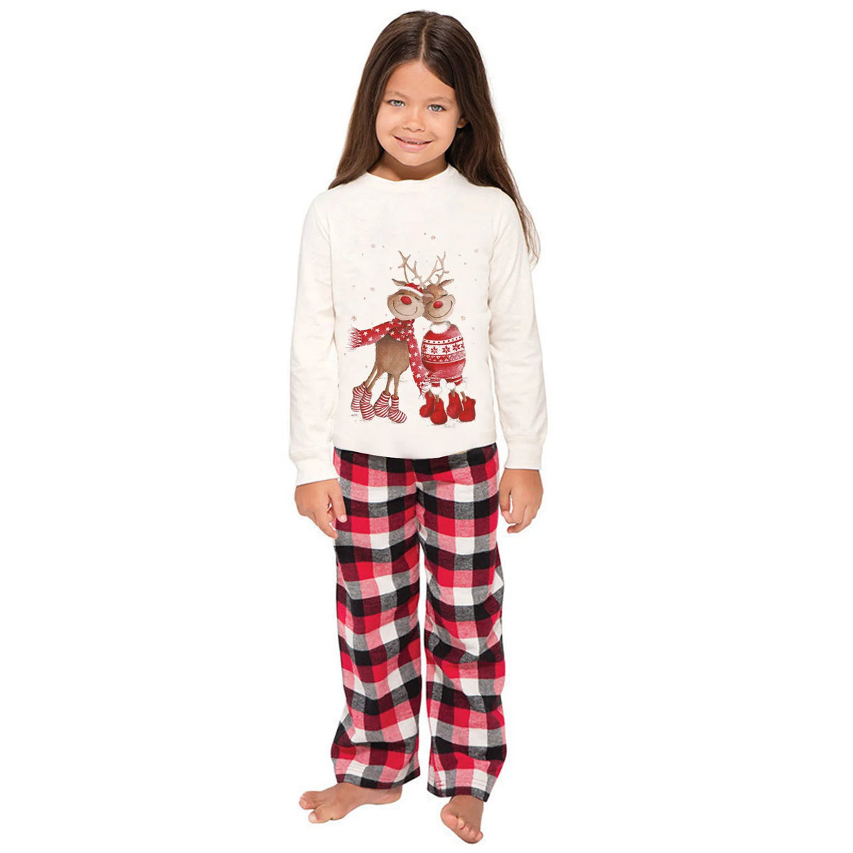 Julpyjamas med festligt tryck