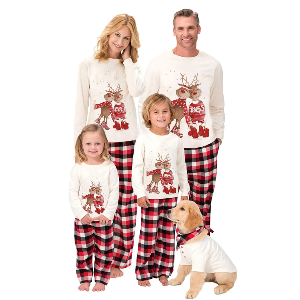 Julpyjamas med festligt tryck