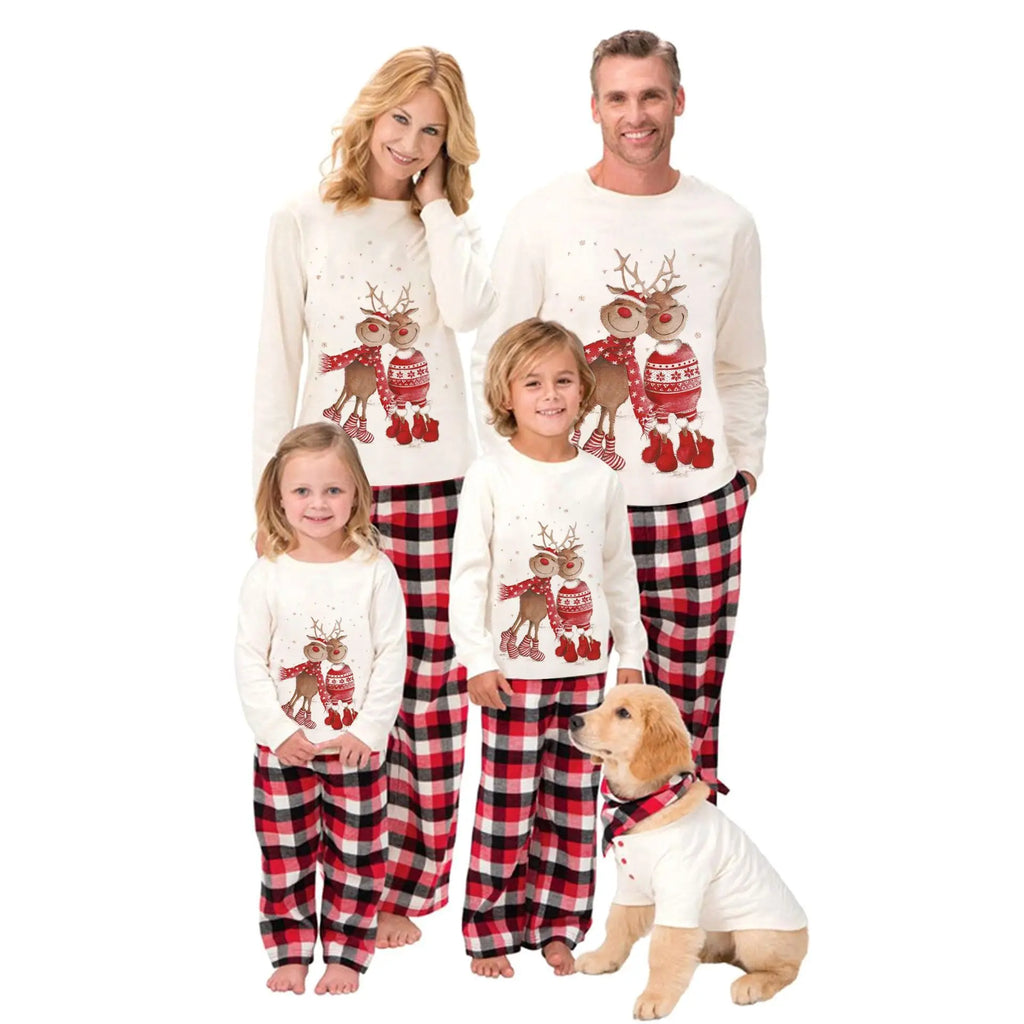 Julpyjamas med festligt tryck